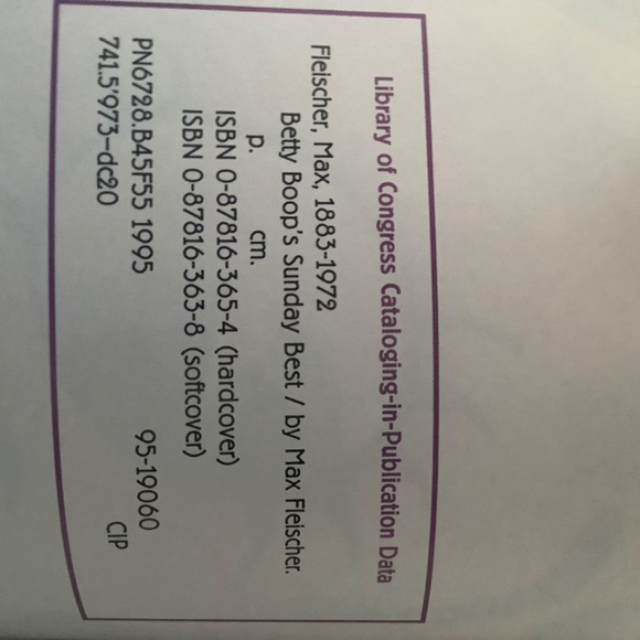 ❤️1995 BETTY BOOP SUNDAY BEST, THE COMPLETE COLOR COMICS from 1934-1936 VINTAGE - Picture 4 of 4